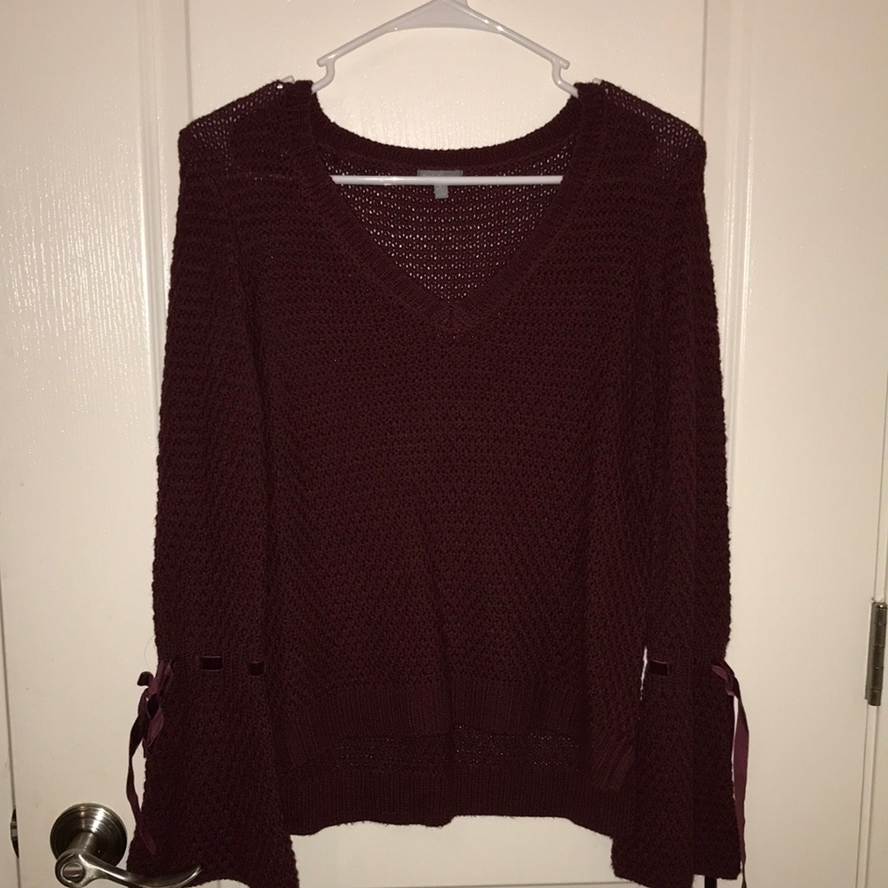 Burgundy Knitter Top